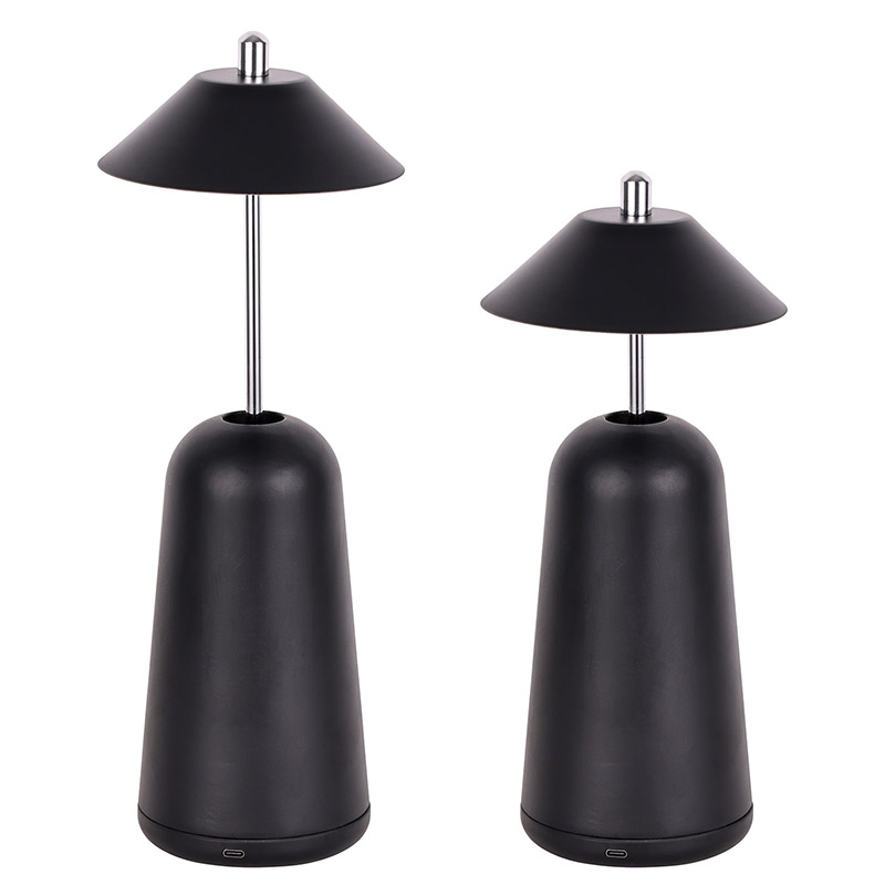 Сучасна світлодіодна настільна лампа з плафоном, що регулюється по висоті